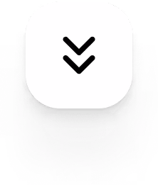 White square button with rounded corners displaying two black downward arrows stacked vertically.